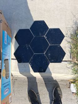 6 glass tiles