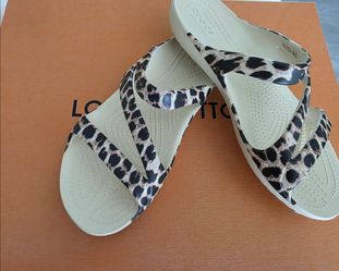 CROC Leopard Sandals