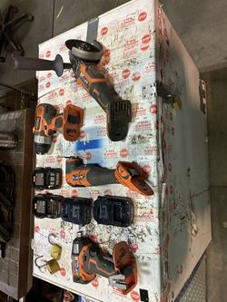 Ridgid Tools With New Batteries