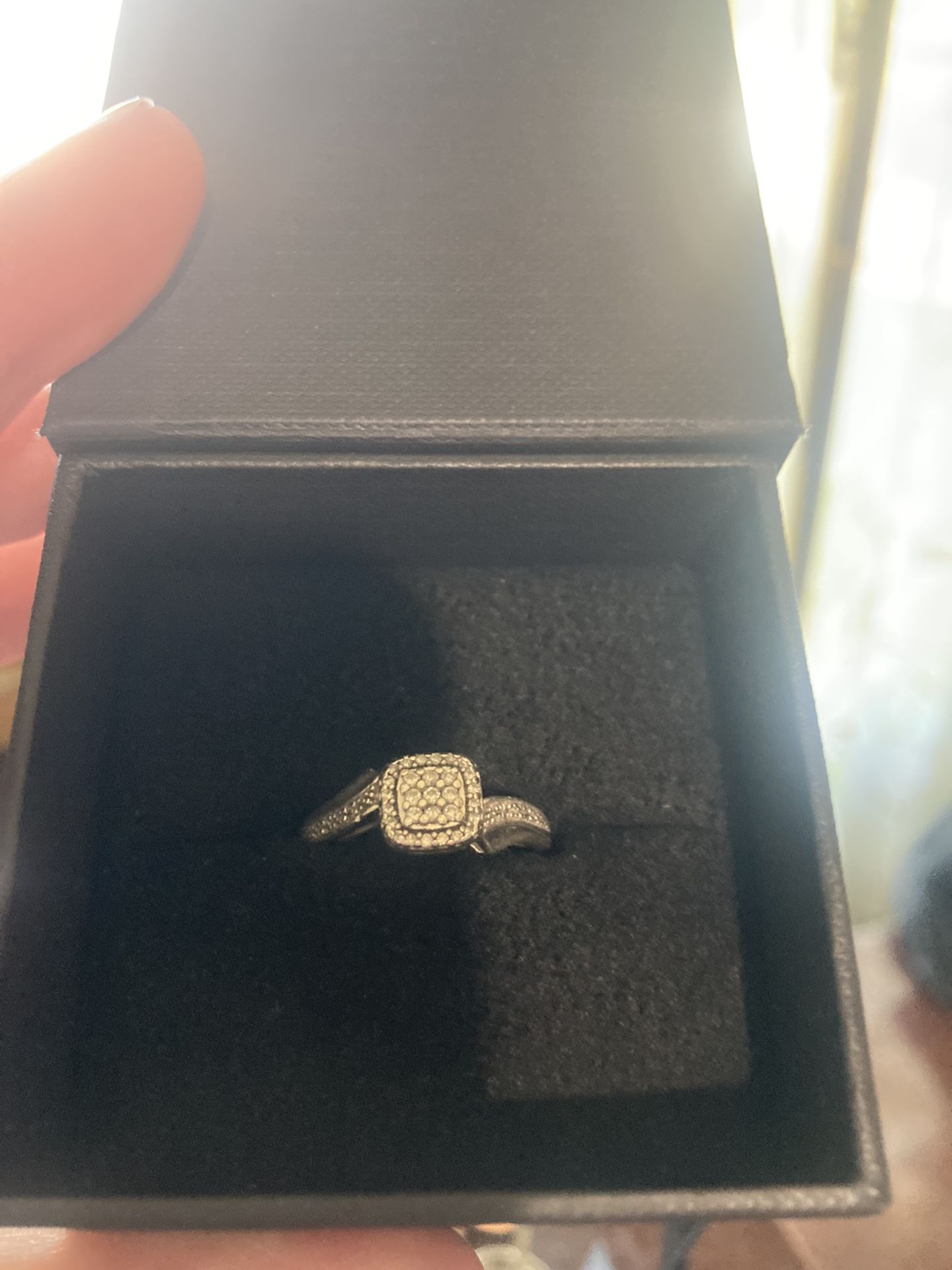Wedding/engagement ring. 