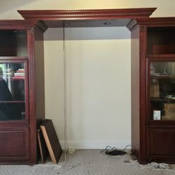 Wooden Entertainment Center
With Selves