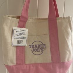 Trader Joe’s Pink Mini Tote Bag New 