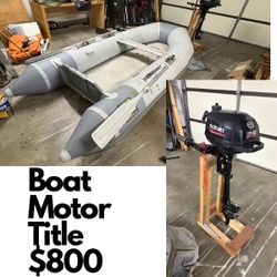 Zodiac Inflatable Boat With 2020 Suzuki Outboard Motor. Have title! Current Reg!