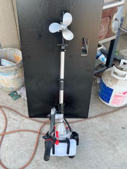 Gas-Powered Boat Outboard Motor with Propeller