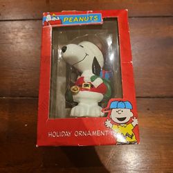 Vintage Peanuts Snoopy Holiday Ornament