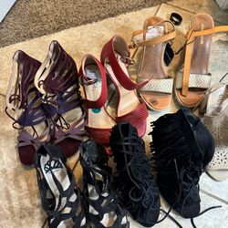 Woman high heels shoes