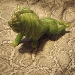 JADE HAND CARVED LION 