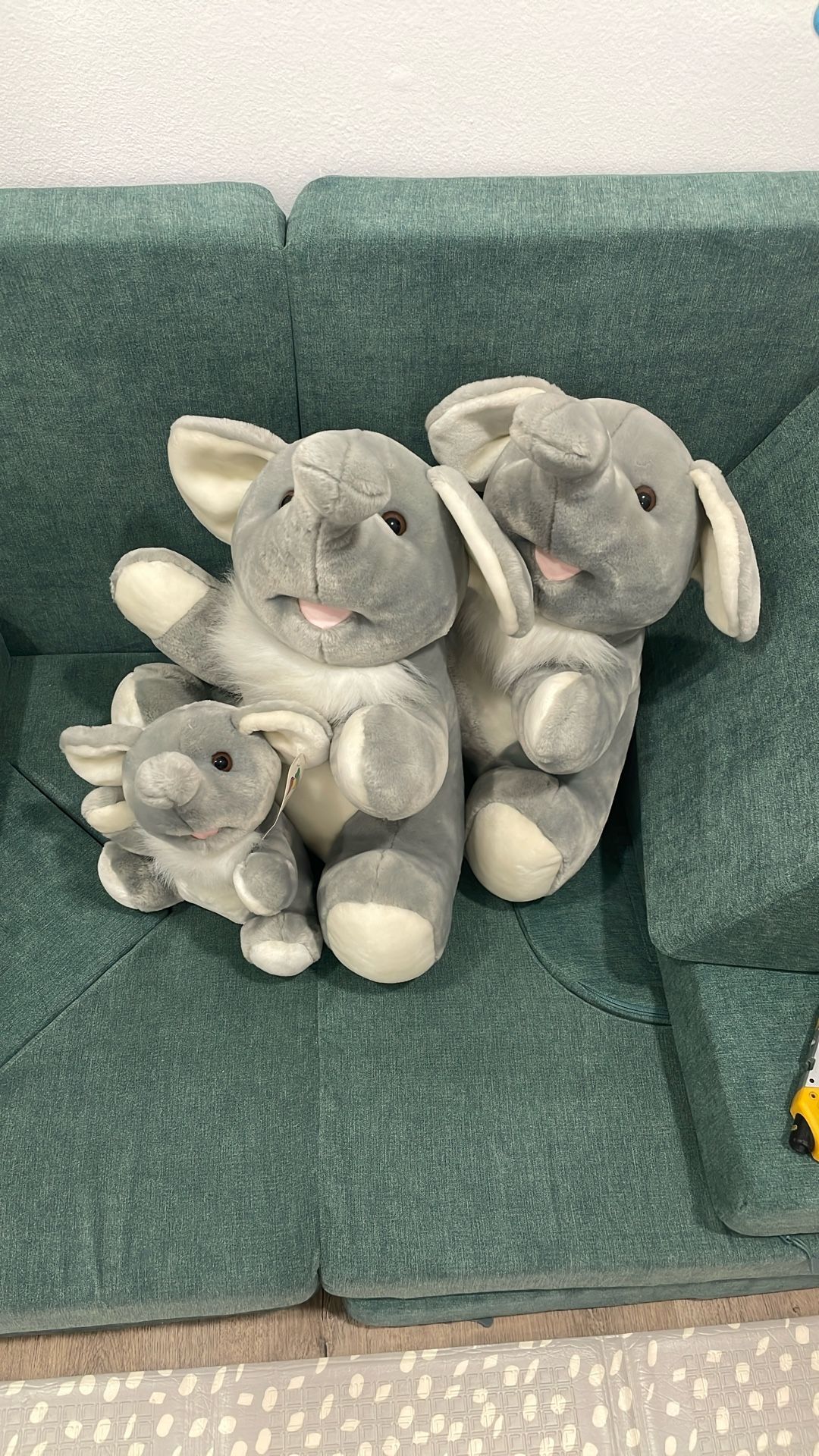 3 Elephant Plush Dolls