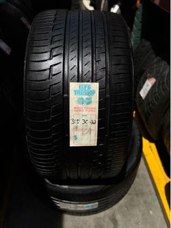 2 Continental Used Tires 315/30/22