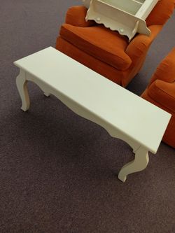White bench