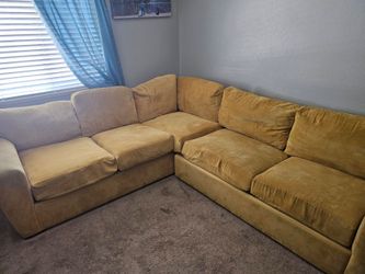 Mustard yellow sectional
