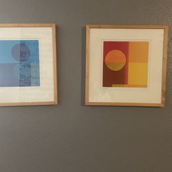 Sunset Midnight Moon Set Of 2 Frames 