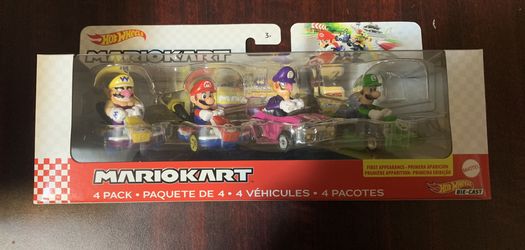 NIB Hot Wheels Mario Kart 4 Pack