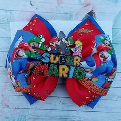 Mario Bros Hair Bow 