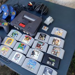Is cheap & original. $30! Per Game. $160! 00 Games & 1 Control. $350! 8 Games. 4 Controllers. $500! 5 Controller 16 Games. Nintendo N64 N 64 Trade too