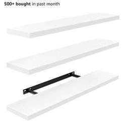 White Floating Shelves