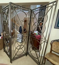 Custom Steel Scroll Room Divider — 7.5’ x 8’