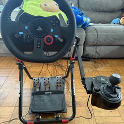 Logitech G29 Driving Force Racing Wheel, Paddle Shifter, Stand and Gear Shifter