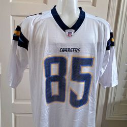 Reebok Vintage Antonio Gates Chargers NFL Football Jersey #85 San Diego Sz Large Los Angeles 