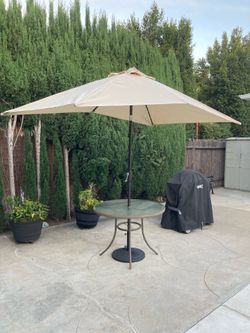 Umbrella, Table & Stand