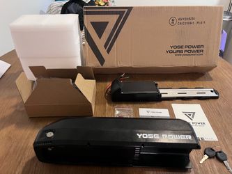 YOSE POWER 48V E-Bike Battery (EB5 Plus Compatible) – 12.8Ah / 499Wh / Like New / OBO