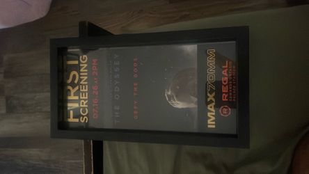 The Odyssey IMAX commemorative ticket