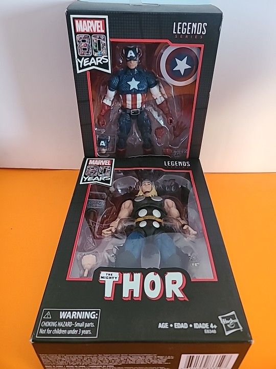 Marvel Legends Captain America and The Mighty Thor 80 Years Anniversary