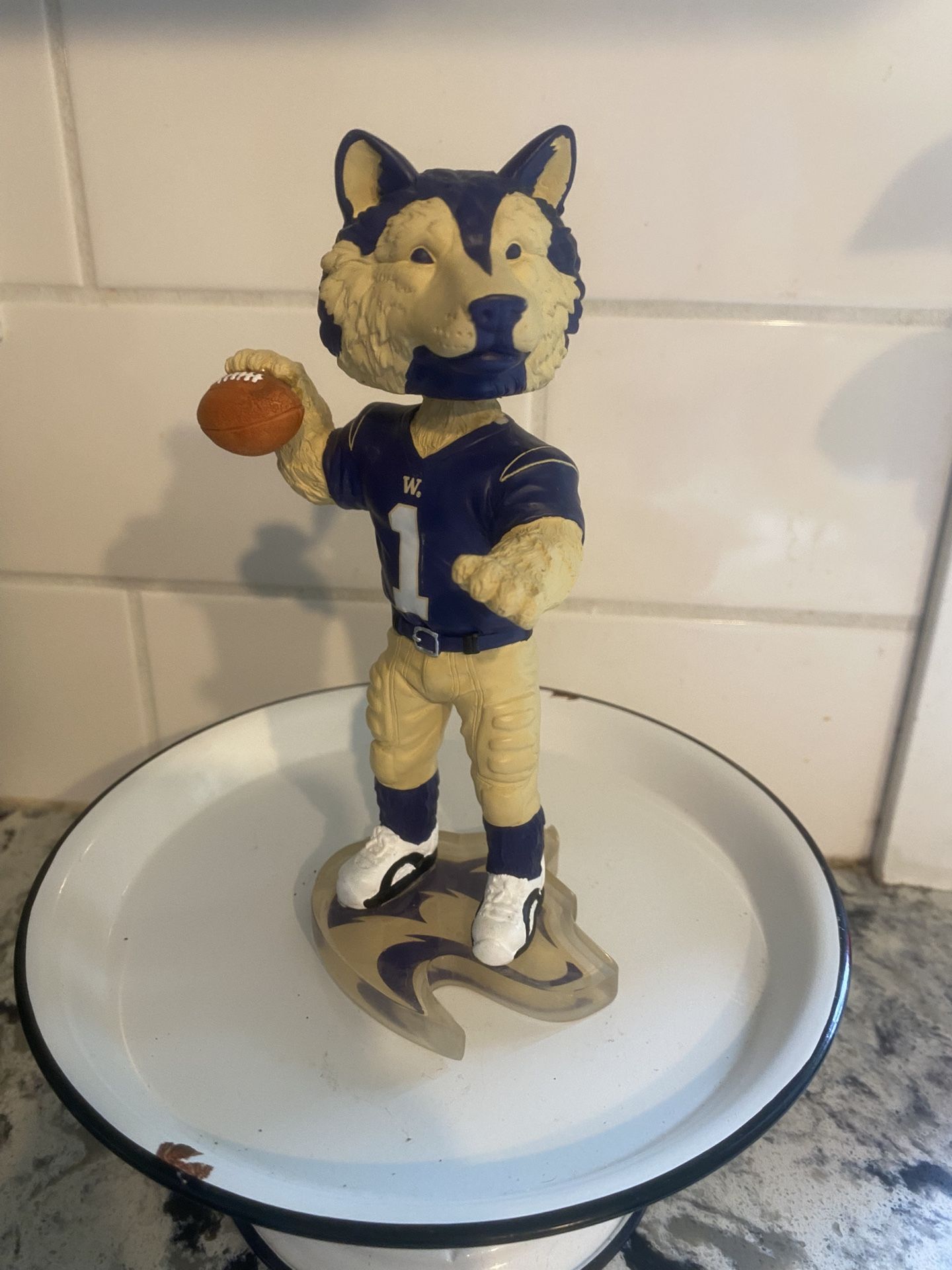 Collectible LIMITED edition Varsity Legends UW Huskies Forever Bobble Hd #222