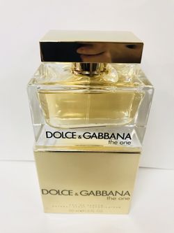 100 % authentic DOLCE & GABBANA THE ONE PERFUME FOR WOMEN 2.5OZ (75ML). ORIGINAL BRAND NEW IN THE BOX