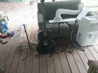 Ovation Guitar And Guitar Stands