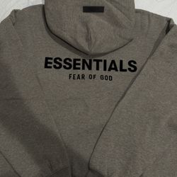 Essentials Hoodie Dark Oat ( M and XS ) 