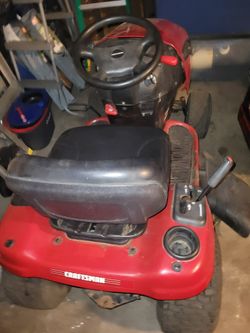 ride mower $750/ push mower $100