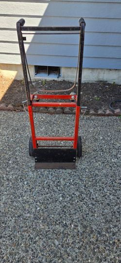 Red hand truck