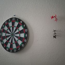 Dartboard With Darts
