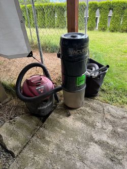 Central Vac set up and shop vac