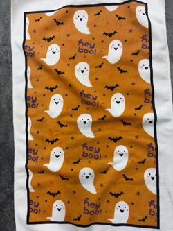 Halloween Ghost Kitchen Towel Hey Boo