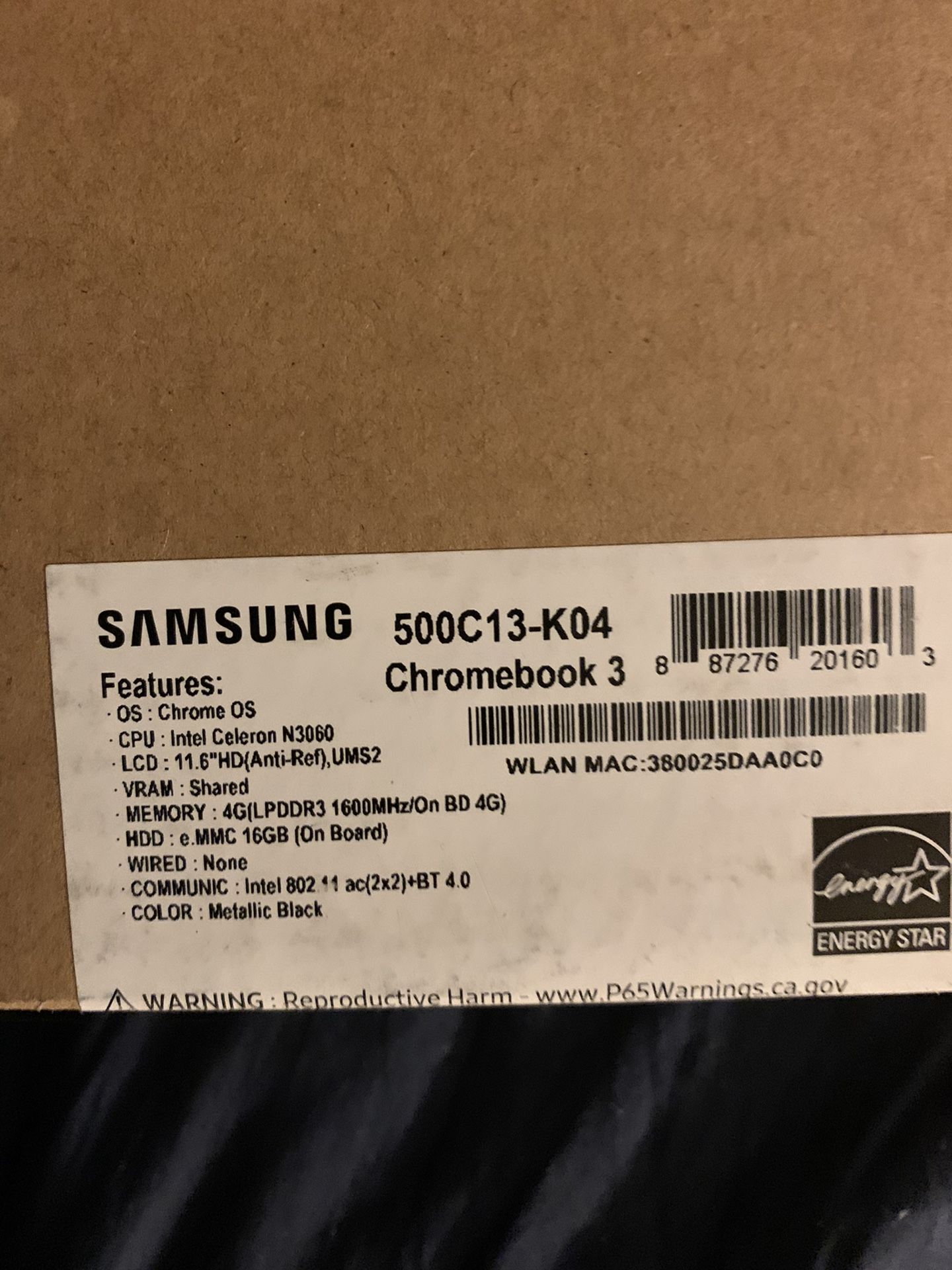 Samsung chromebook 3