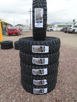 LT 235/85/16 New Pegasus MTX Mud Terrain 10 Ply Tires (Set Of 6)