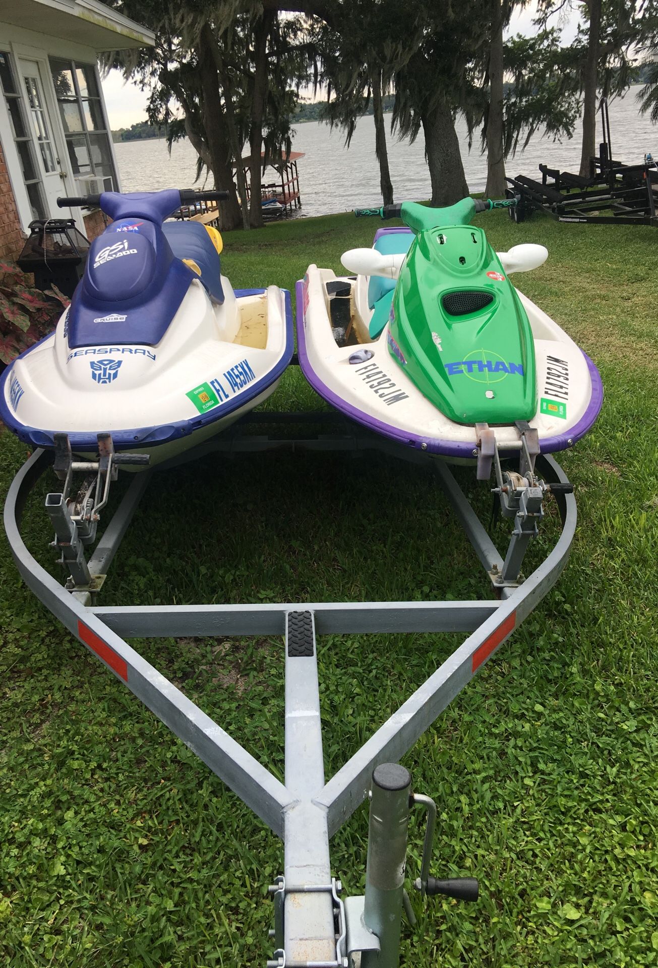 Seadoo Jet Ski Pair with Trailer and titles for all for Sale in