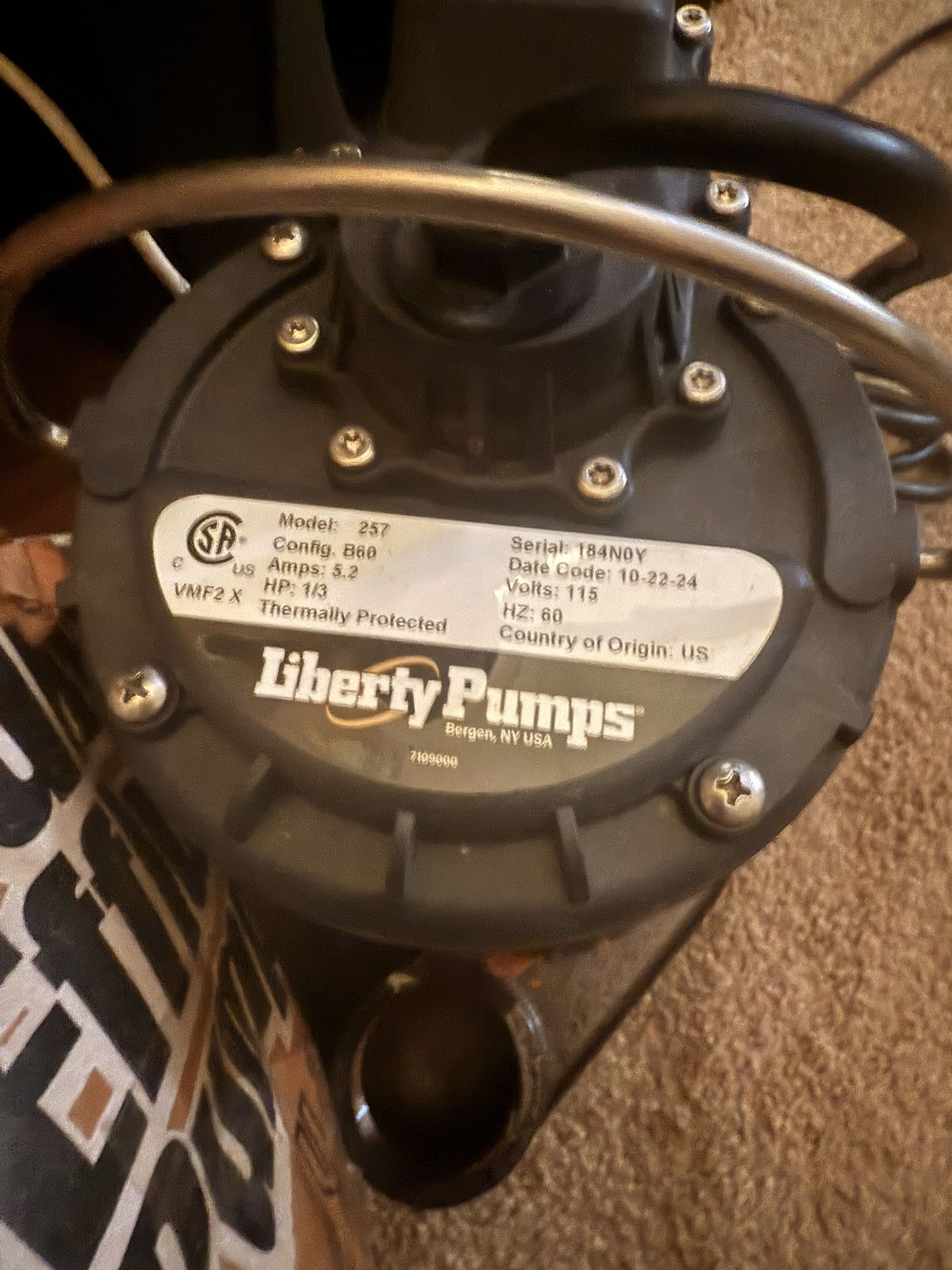 Submersible sump Pump