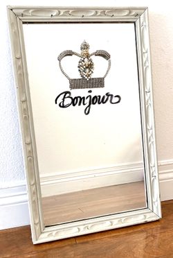 Vintage mirror . Jewelry holder