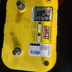 Car Battery  Optima Yellow Top 