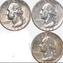 3 Silver Quarters