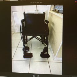 Wheelchair with 20 inch seat