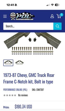 C10 c notch kit 78 gmc