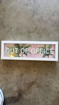 Out of Office sign
