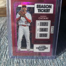 2022 SP Color Match Season Ticket Shohei Ohtani Prism Refractor 