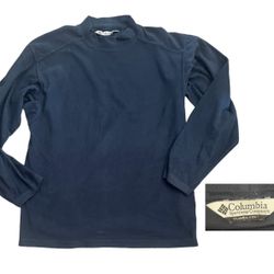 Columbia Mens Mock Turtleneck Fleece Sz Small 