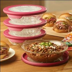 Platos ho dos con tapa WILDFLOWER Princess House