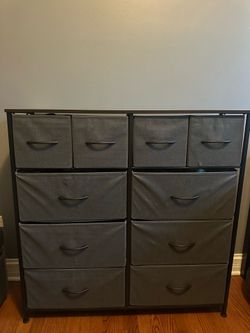 Large Fabric Dresser with 10 Drawers